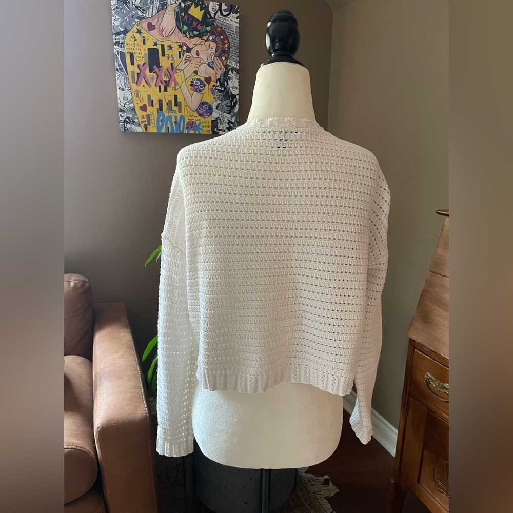 RW&CO. White Button-Up Cardigan - Picture 3 of 6